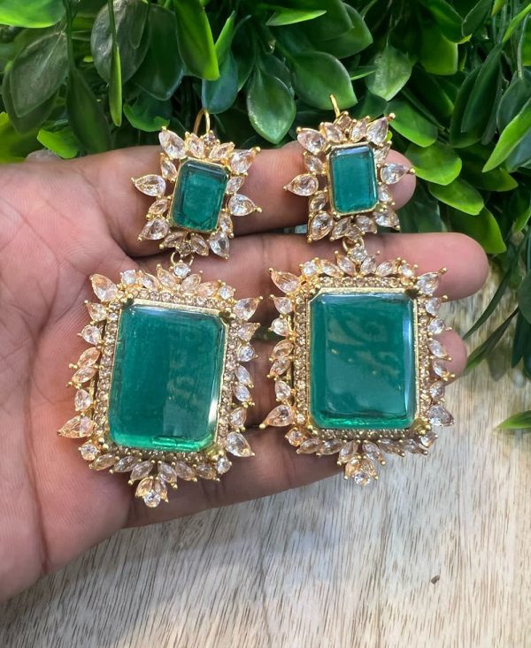 Standard Glass Stone Earrings