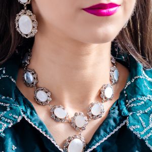 Cabochon Statement Necklace